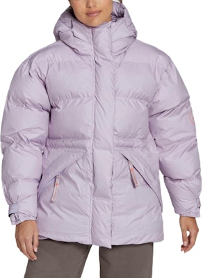 (Women) adidas Purple Puffer Jacket with Hidden Zipper and Hood. HI6080 Shop (Women) adidas Purple Puffer Jacket with Hidden Zipper and Hood. HI6080