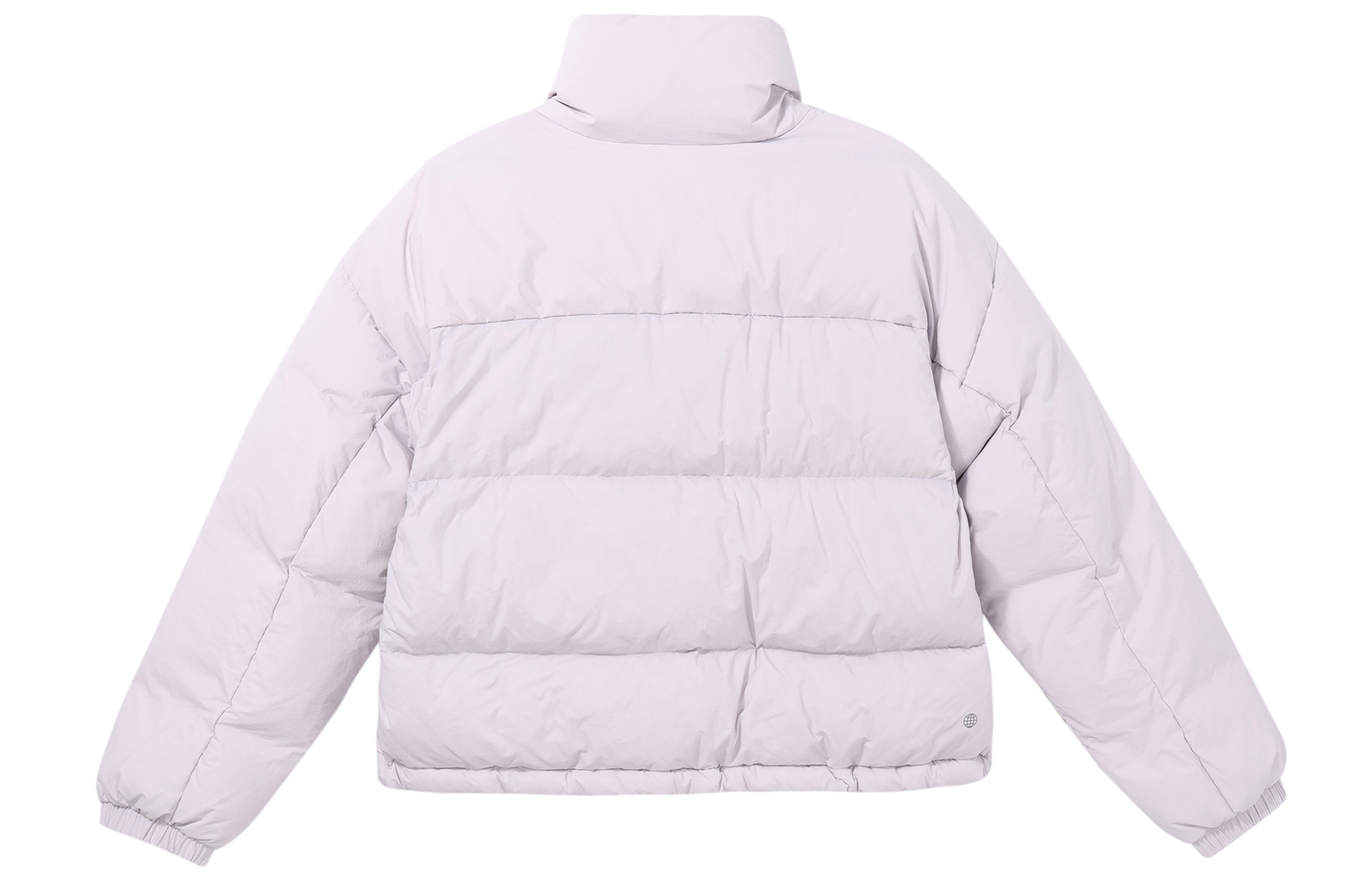 (Women) adidas  Purple Solid Logo Stand Collar Short Down Jacket. HM2902 圖 3