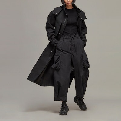 (W) adidas Pantalones Jogger Cargo Sueltos Color Sólido Negro H63036 Lookbook (W) adidas Pantalones Jogger Cargo Sueltos Color Sólido Negro H63036