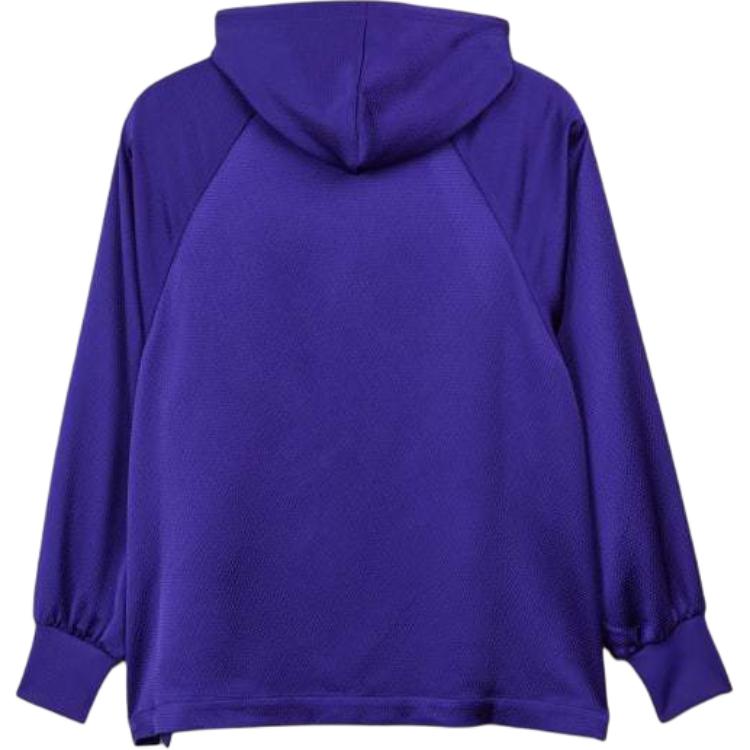 Lookbook (W) adidas Jaket Hoodie Longgar Warna Solid dengan Resleting - Biru. JE3425