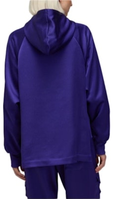 (W) adidas Jaket Hoodie Longgar Warna Solid dengan Resleting - Biru. JE3425 Sizing (W) adidas Jaket Hoodie Longgar Warna Solid dengan Resleting - Biru. JE3425