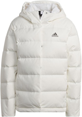 (Women) adidas White Logo Hoodie Jacket - Lightweight Windproof Down HG4887 Buy (Women) adidas White Logo Hoodie Jacket - Lightweight Windproof Down HG4887