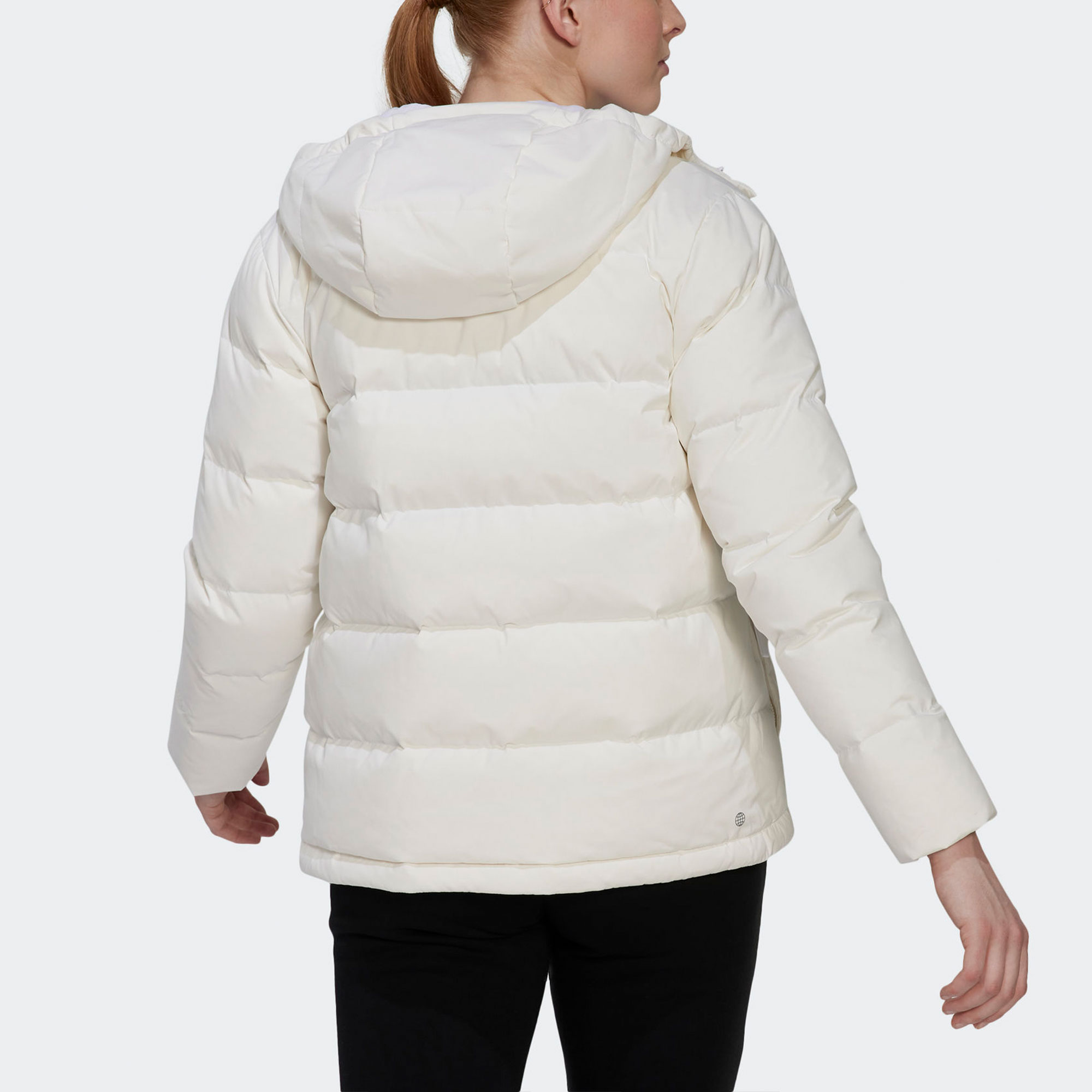 Purchase (Women) adidas  White Logo Hoodie Jacket - Lightweight Windproof Down HG4887