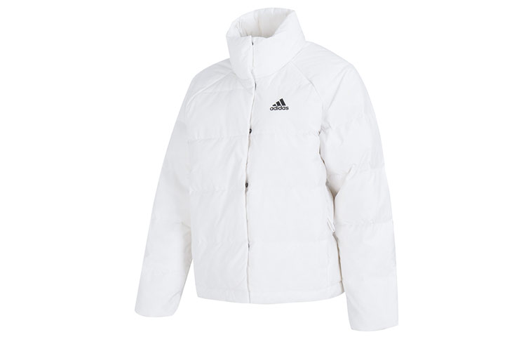 (Women) adidas  White Winter Windproof Puffer Down Jacket Casual Warm Coat. HG6281