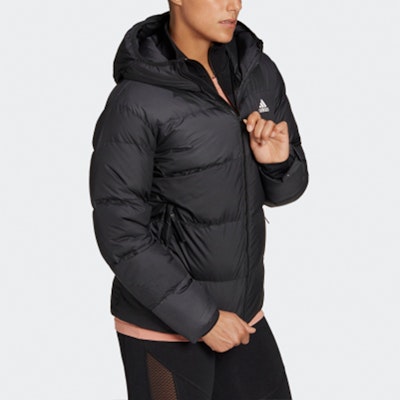 (Women) adidas Winter Black Down Hooded Jacket H14172 Shop (Women) adidas Winter Black Down Hooded Jacket H14172