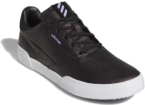 (W) adidas Adicross Retro Spikeless Golf Shoes 'Hitam Ungu Putih Awan' GV8322 Lookbook (W) adidas Adicross Retro Spikeless Golf Shoes 'Hitam Ungu Putih Awan' GV8322