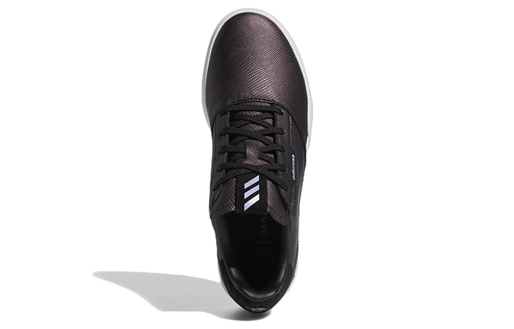 Shop (W) Chaussures de Golf adidas Adicross Retro Noir Lilas Blanc sans Pointes GV8322