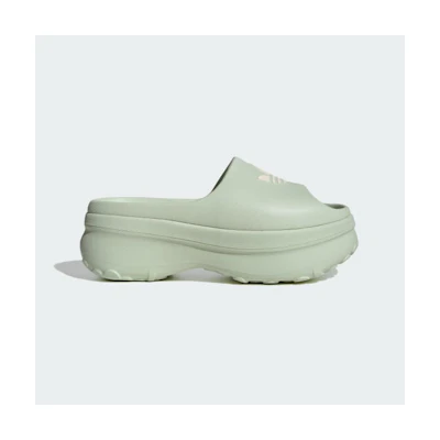 (W) Adidas Adifoam Stan Slide Linen Green/Wonder White/Wonder White