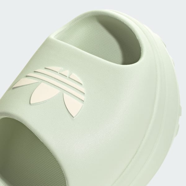 (W) Adidas Adifoam Stan Slide Linen Green/Wonder White/Wonder White 圖 8
