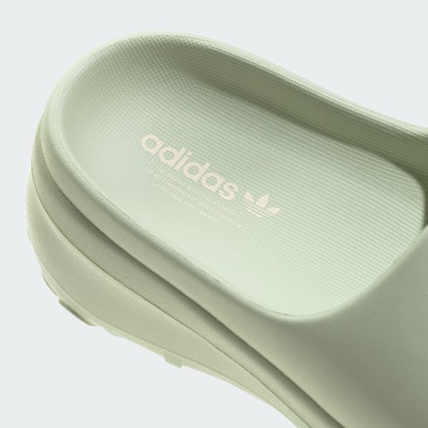 (W) Adidas Adifoam Stan Slide Linen Green/Wonder White/Wonder White 圖 9