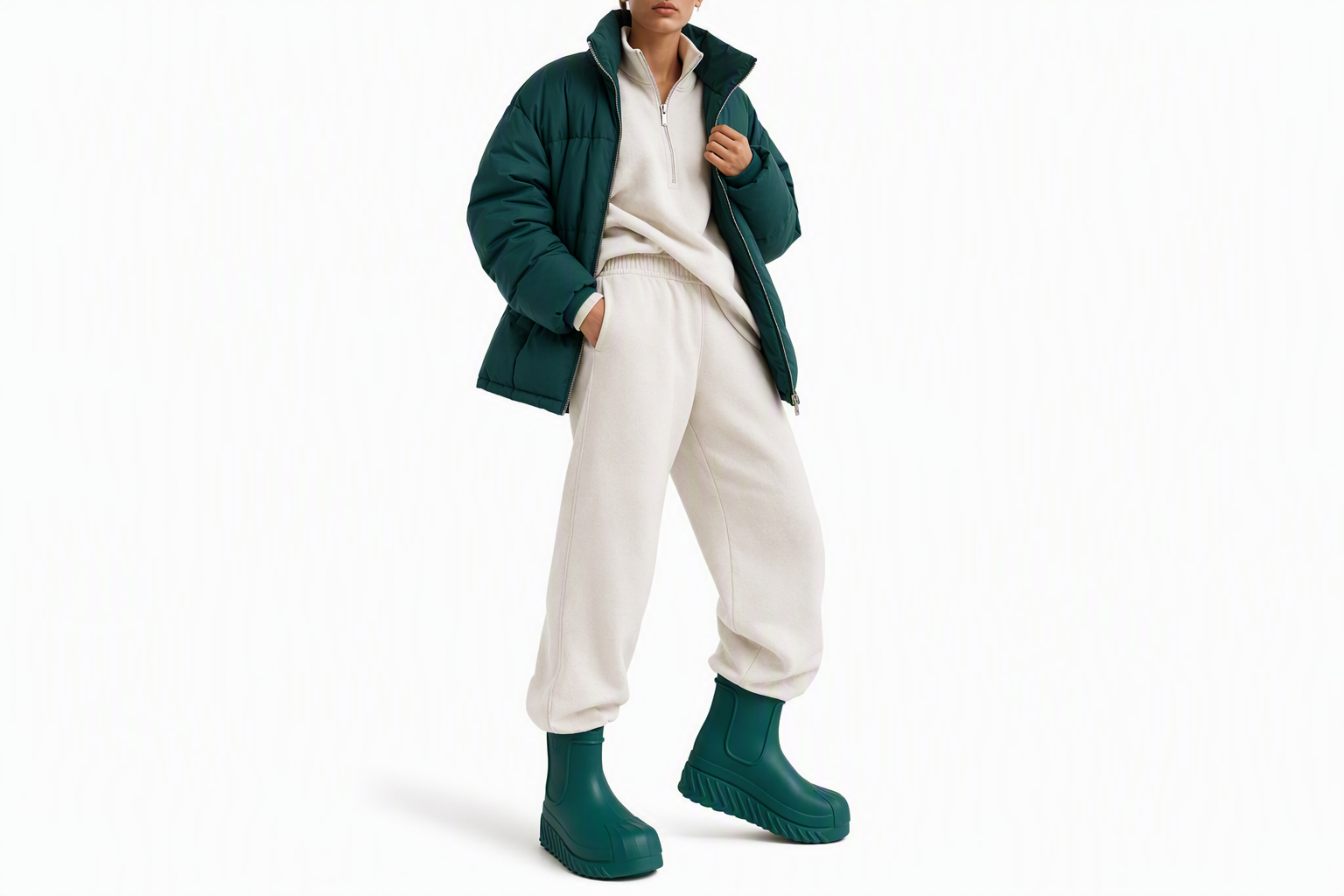 Order adidas originals AdiFOM Superstar 舒適耐磨 短靴 女款 綠