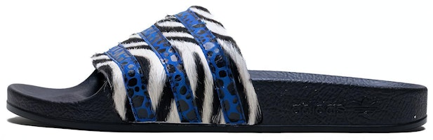 (Women) adidas Adilette 'Core Black Blue White' CM8493 (Women) adidas Adilette 'Core Black Blue White' CM8493