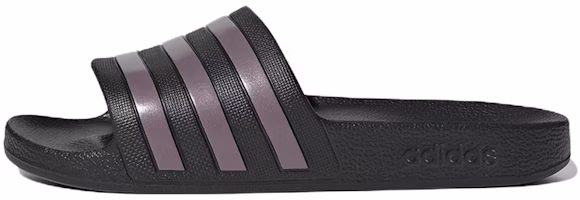 (Women) adidas Adilette Aqua 'Black Purple' GX4279 (Women) adidas Adilette Aqua 'Black Purple' GX4279