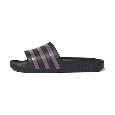 (W) adidas Adilette Aqua 'Black Purple'