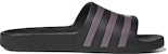 (W) adidas Adilette Aqua 'Hitam Ungu' GX4279