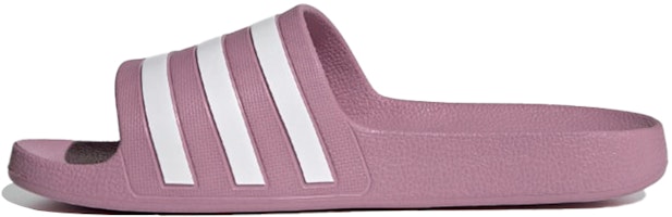 (Women) adidas Adilette Aqua Slide 'Cherry Metallic White' FY8107 (Women) adidas Adilette Aqua Slide 'Cherry Metallic White' FY8107