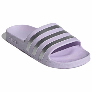 (W) adidas Adilette Aqua Slide 'Lavender Es Batu Matte Silver' IE8920 Lookbook (W) adidas Adilette Aqua Slide 'Lavender Es Batu Matte Silver' IE8920