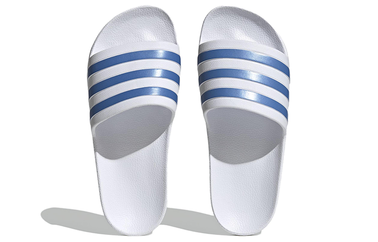 Purchase （女性）adidas Adilette Aqua 拖鞋『白藍融合』HP6295