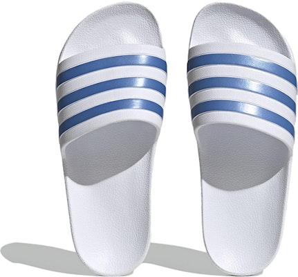 (Women) adidas Adilette Aqua Slide 'White Blue Fusion' HP6295 Purchase (Women) adidas Adilette Aqua Slide 'White Blue Fusion' HP6295