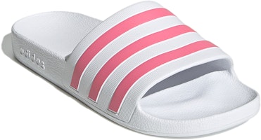 (W) adidas Adilette Aqua Sandalias 'Blanco Rosa Tono' (Mujer) GZ5237 Lookbook (W) adidas Adilette Aqua Sandalias 'Blanco Rosa Tono' (Mujer) GZ5237