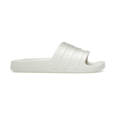 (W) adidas Adilette Aqua Slides Off White
