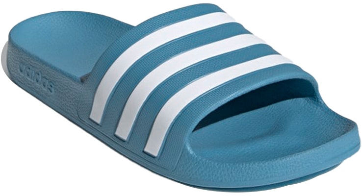 (Women) adidas Adilette Aqua Slides Slippers Blue/White FY8100 Lookbook (Women) adidas Adilette Aqua Slides Slippers Blue/White FY8100