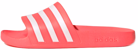 (Women) adidas Adilette Aqua Slides White/Pink FW4292 (Women) adidas Adilette Aqua Slides White/Pink FW4292