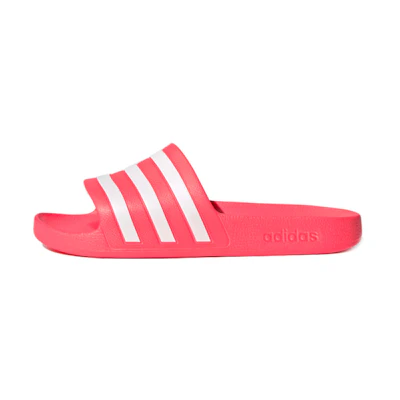 (W) adidas Adilette Aqua Slides White/Pink