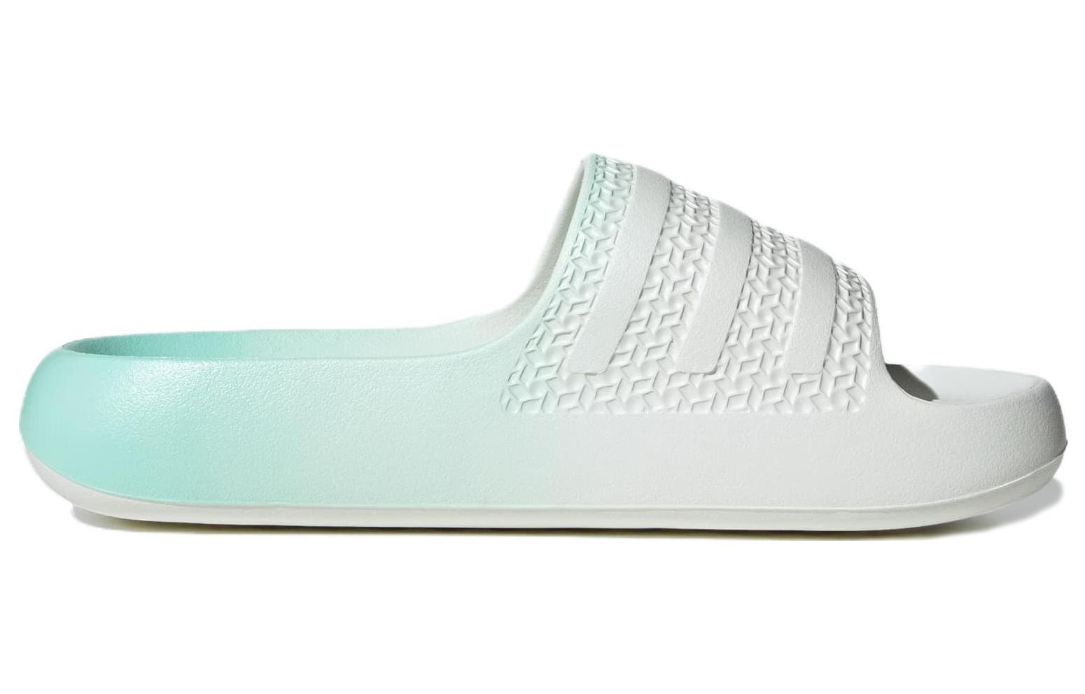 Order adidas originals Adilette Ayoon 柔軟舒適 一字拖 鞋 女款 青色