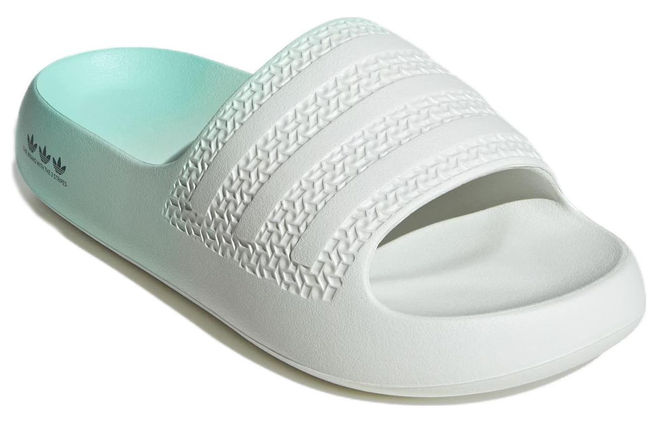 Lookbook adidas originals Adilette Ayoon 柔軟舒適 一字拖 鞋 女款 青色