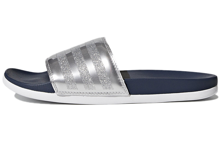 (Women) adidas Adilette Cloudfoam Plus 'Silver Blue' CG3411