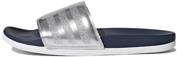 (Women) adidas Adilette Cloudfoam Plus 'Silver Blue' CG3411 (Women) adidas Adilette Cloudfoam Plus 'Silver Blue' CG3411