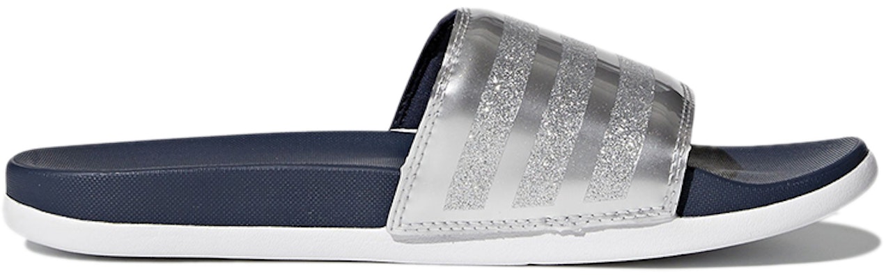 (Women) adidas Adilette Cloudfoam Plus 'Silver Blue' CG3411 Order (Women) adidas Adilette Cloudfoam Plus 'Silver Blue' CG3411