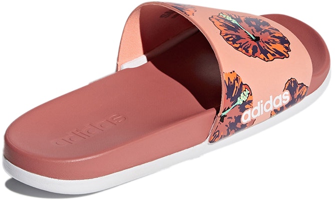 (Women) adidas Adilette Cloudfoam Plus Graphic Slides 'Coral Pink' DB0442 Shop (Women) adidas Adilette Cloudfoam Plus Graphic Slides 'Coral Pink' DB0442