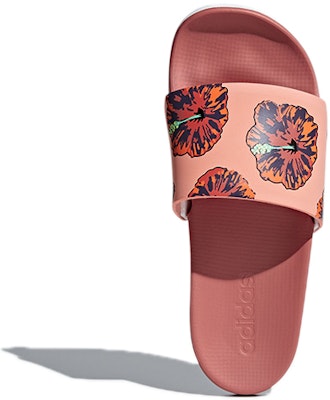 (Women) adidas Adilette Cloudfoam Plus Graphic Slides 'Coral Pink' DB0442 Purchase (Women) adidas Adilette Cloudfoam Plus Graphic Slides 'Coral Pink' DB0442