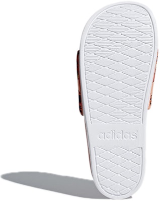 (Women) adidas Adilette Cloudfoam Plus Graphic Slides 'Coral Pink' DB0442 Details for (Women) adidas Adilette Cloudfoam Plus Graphic Slides 'Coral Pink' DB0442