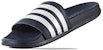 (W) adidas Adilette Cloudfoam Plus Stripes Slides 'Collegiate Navy' Lelaki DA9340