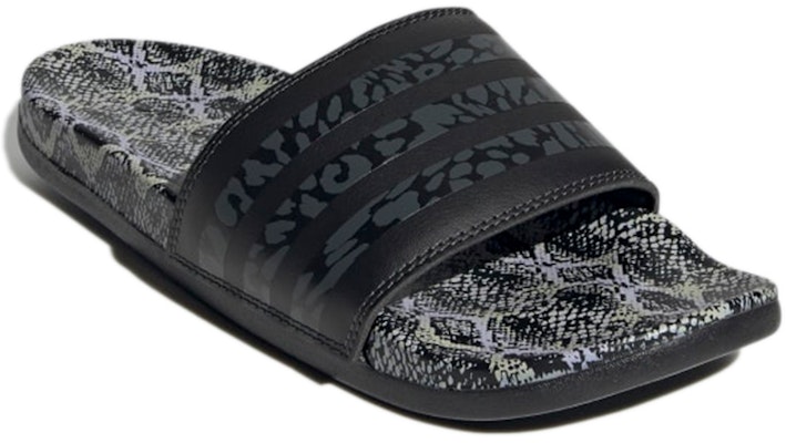 (Women) adidas Adilette Comfort 'Black' GW1052 Lookbook (Women) adidas Adilette Comfort 'Black' GW1052
