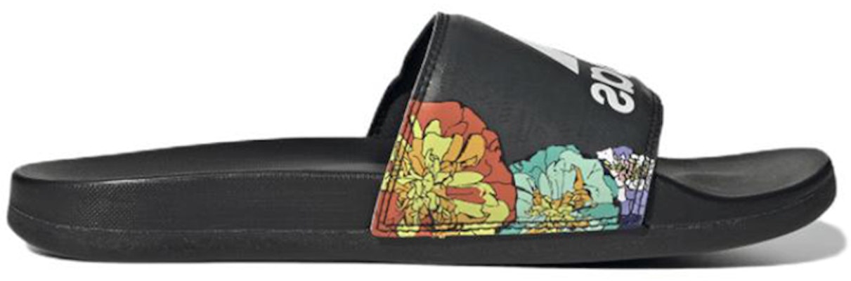 (W) 阿迪达斯 Adilette 舒适拖鞋 '黑色花卉' GW1049 Order (W) 阿迪达斯 Adilette 舒适拖鞋 '黑色花卉' GW1049