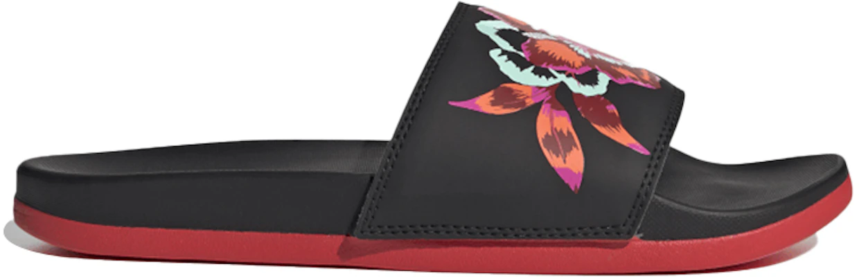adidas Adilette 安慰系列 女款 黑紅 拖鞋 Order adidas Adilette 安慰系列 女款 黑紅 拖鞋