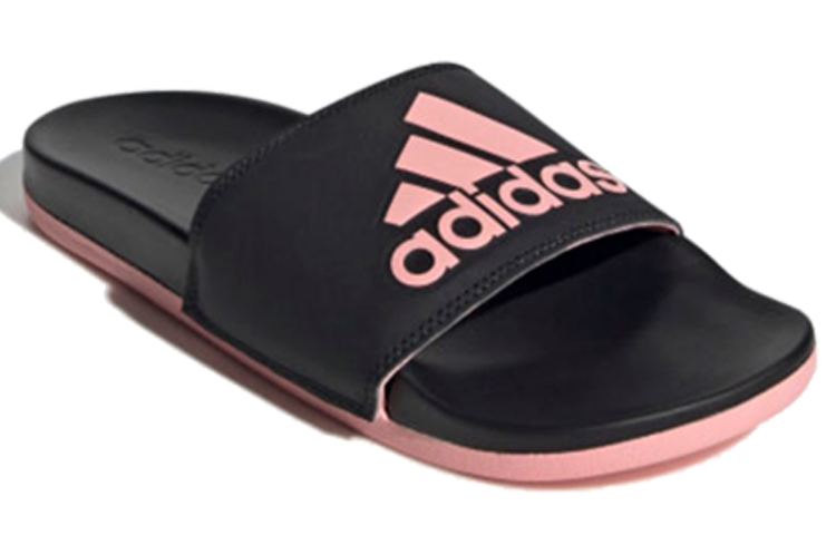 Order adidas Adilette舒適滑鞋 女版 黑粉色 拖鞋