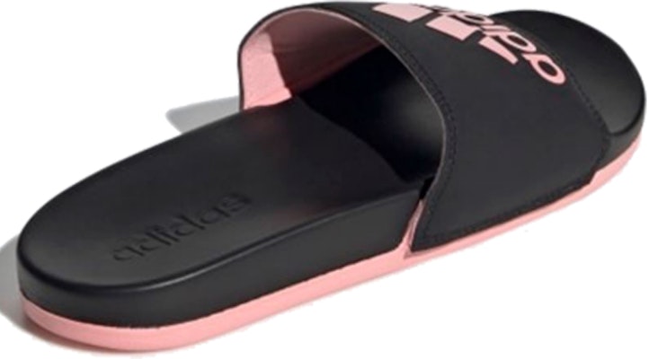 (Women) adidas Adilette Comfort Slide 'Black Glow Pink' EG1866 Lookbook (Women) adidas Adilette Comfort Slide 'Black Glow Pink' EG1866