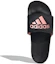 Shop adidas Adilette舒適滑鞋 女版 黑粉色 拖鞋