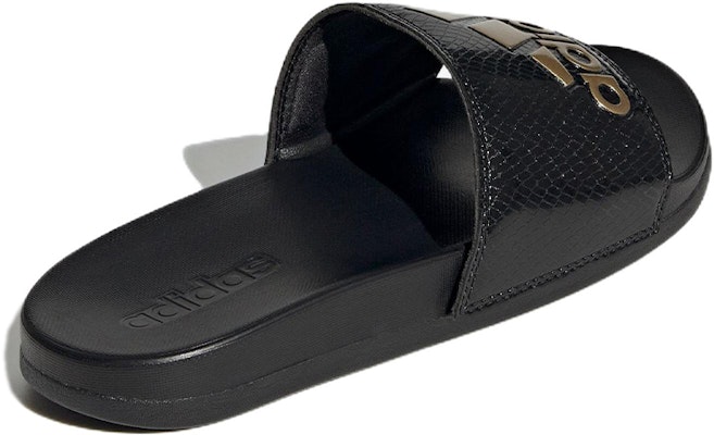 (Women) adidas Adilette Comfort Slide 'Black Gold Metallic' GZ5897 Shop (Women) adidas Adilette Comfort Slide 'Black Gold Metallic' GZ5897