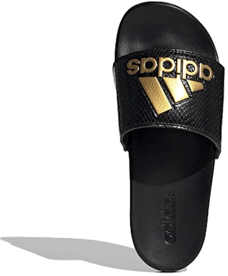 (Women) adidas Adilette Comfort Slide 'Black Gold Metallic' GZ5897 Purchase (Women) adidas Adilette Comfort Slide 'Black Gold Metallic' GZ5897
