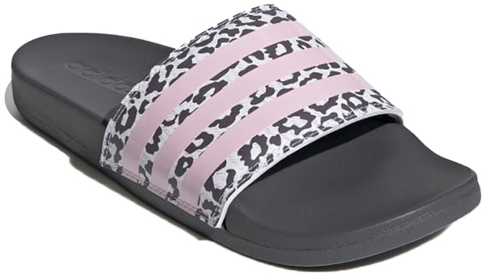 (Women) adidas Adilette Comfort Slide 'Clear Pink Leopard' H01038 Lookbook (Women) adidas Adilette Comfort Slide 'Clear Pink Leopard' H01038