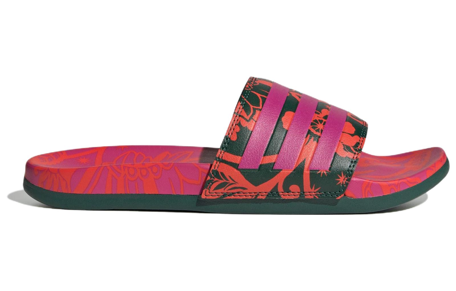 Order （女）adidas Adilette 舒適涼拖鞋「花卉 - 巴伊亞洋紅」IE4965