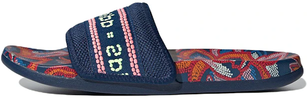 (Women) adidas Adilette Comfort Slide 'Floral - Mystery Blue' GV7086 (Women) adidas Adilette Comfort Slide 'Floral - Mystery Blue' GV7086