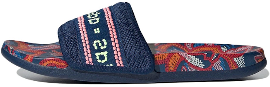 (W) 阿迪达斯 Adilette 舒适拖鞋 '花卉 - 神秘蓝' GV7086 Buy (W) 阿迪达斯 Adilette 舒适拖鞋 '花卉 - 神秘蓝' GV7086