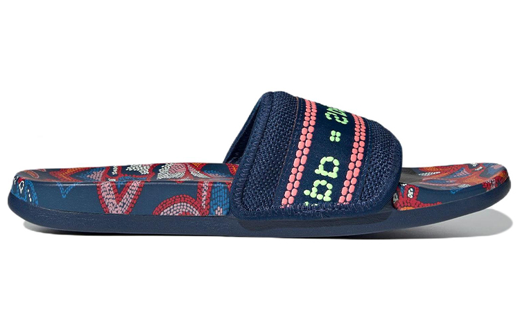 Order （女性）adidas Adilette 舒適涼鞋 '花卉 - 神秘藍' GV7086